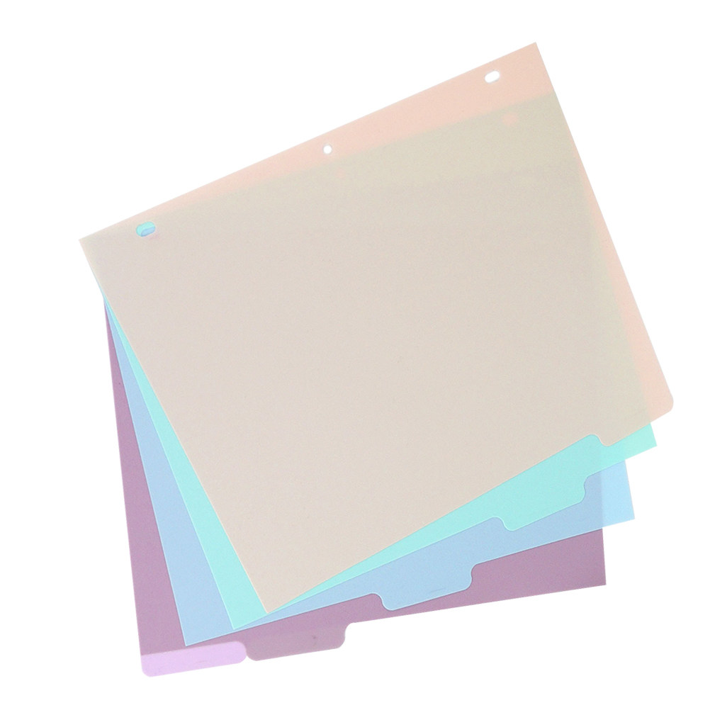 Tab Divider A4 - 1 Set Buzlu PP A4 Klasör