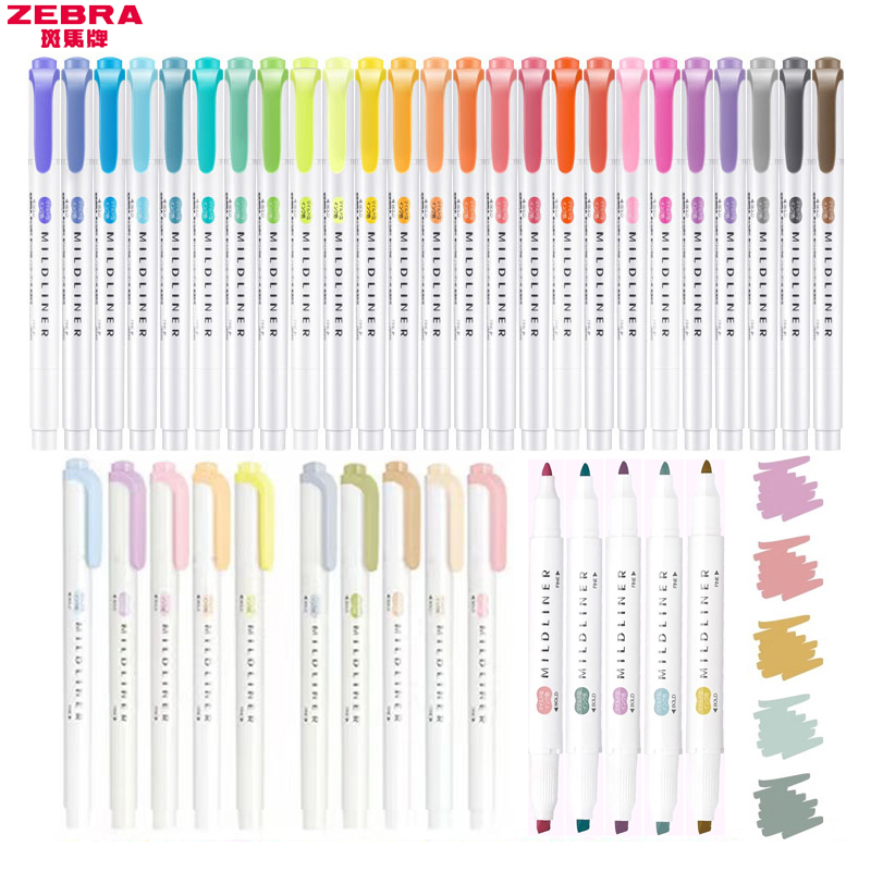 Zebra Pen Mildliner - 1/3 adet ZEBRA MILDLINER WKT7 Fosforlu