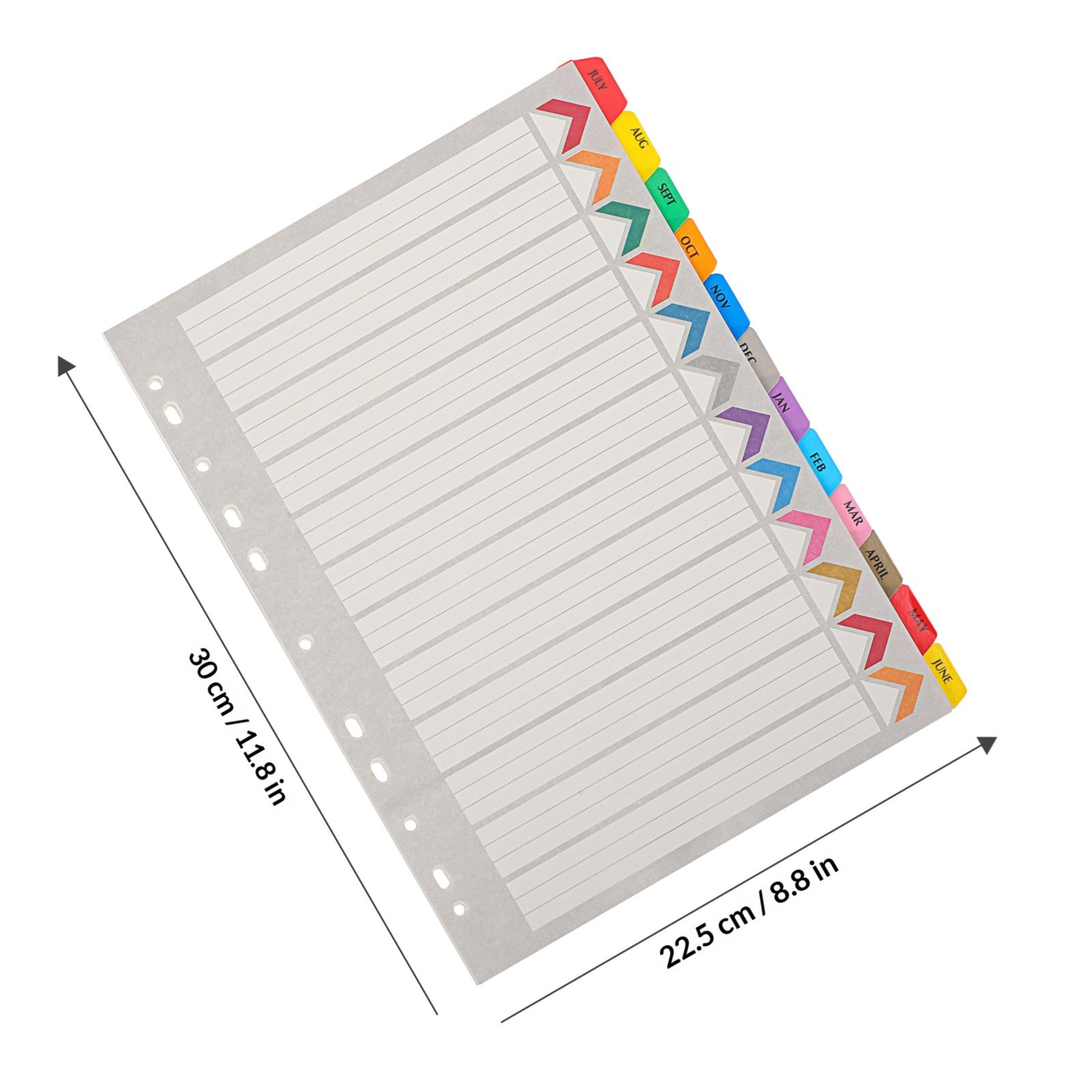 12 Yapraklık Klasör Bölücü Eti - Tab Divider A4 incelemesi ve fiyatı