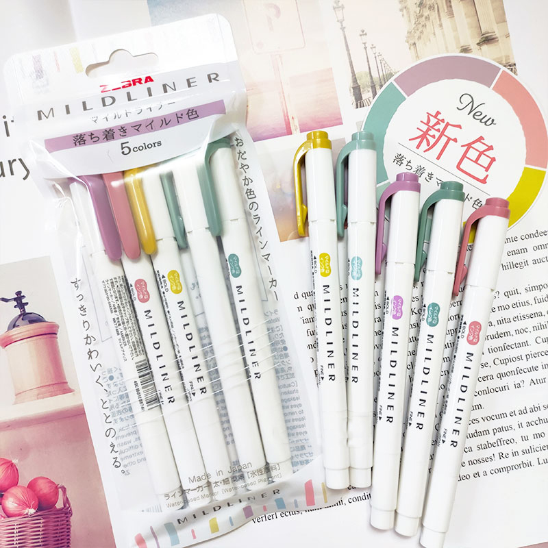 YENI zebra mildliner vurgulayı - Zebra Pen Mildliner incelemesi ve fiyatı