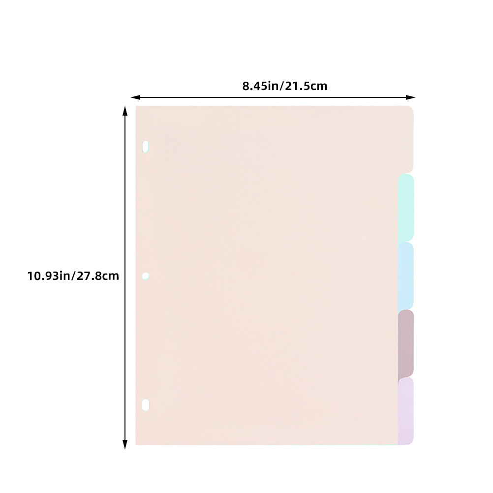 1 Set Buzlu PP A4 Klasör Bölüc - Tab Divider A4 incelemesi ve fiyatı
