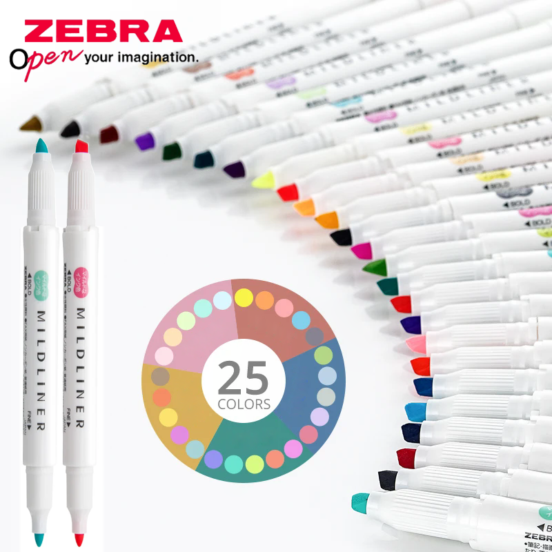 25 Renk Japonya ZEBRA Mildline - Zebra Pen Mildliner incelemesi ve fiyatı